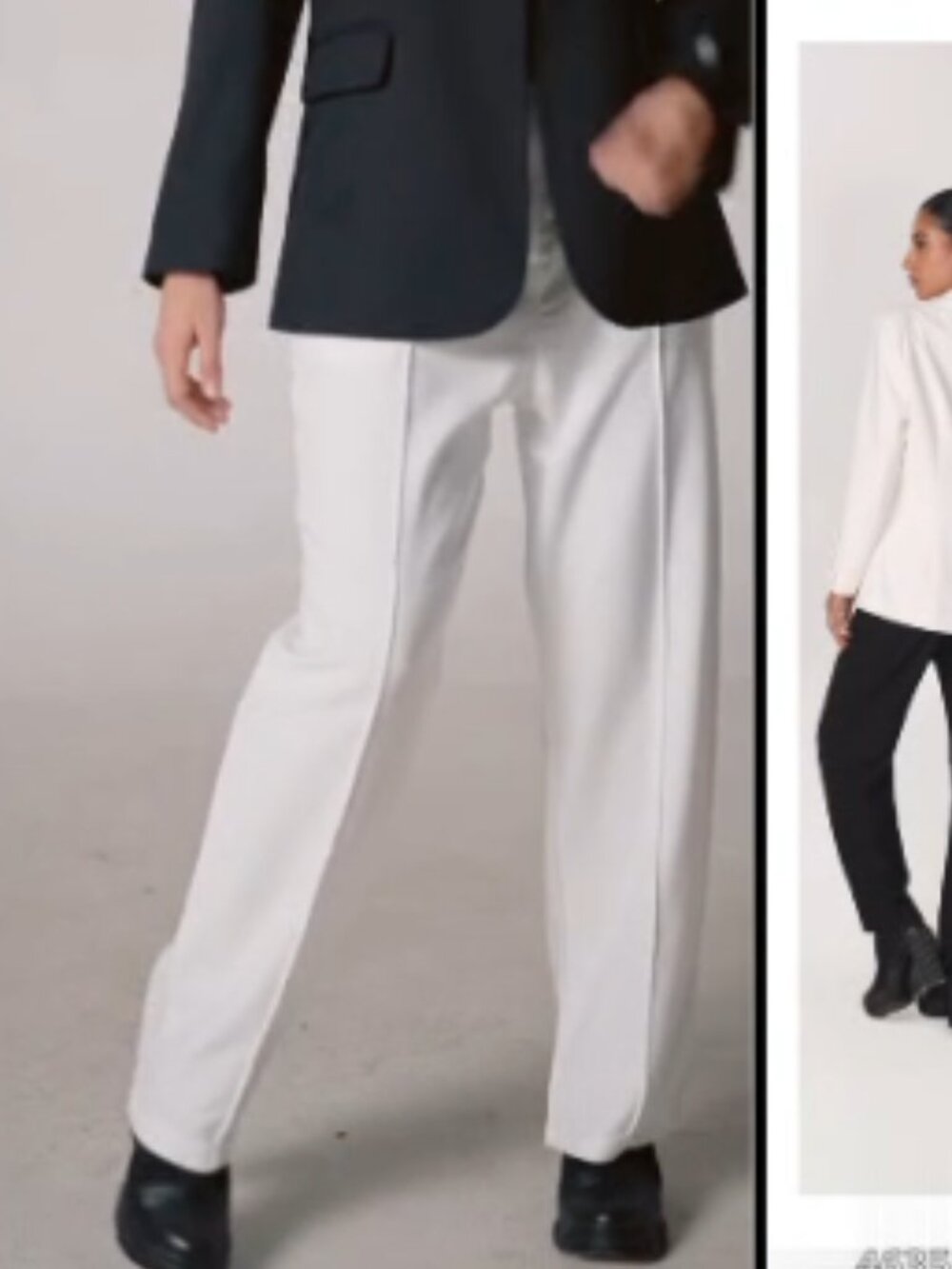H4 white  classic pants